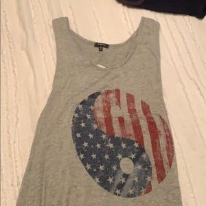 Backless American themed tank